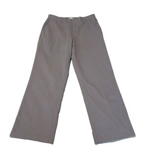 Adidas Golf Performance Striped Pants Mens 33x30 Gray Straight Leg‎ Activewear